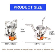 Portable titanium gas stove, view 4 - MRSLM