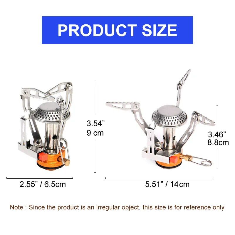 Portable titanium gas stove, view 4 - MRSLM