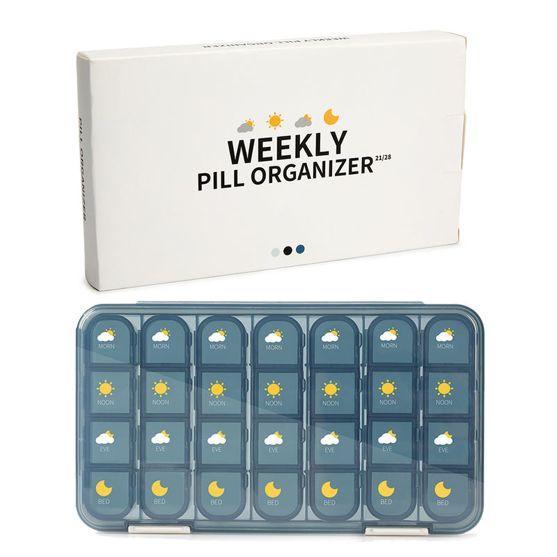 Large weekly pill organizer, view 3 - MRSLM