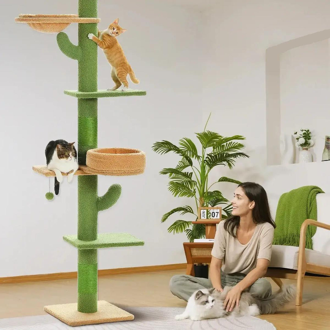 Cactus Cat Tree Floor to Ceiling