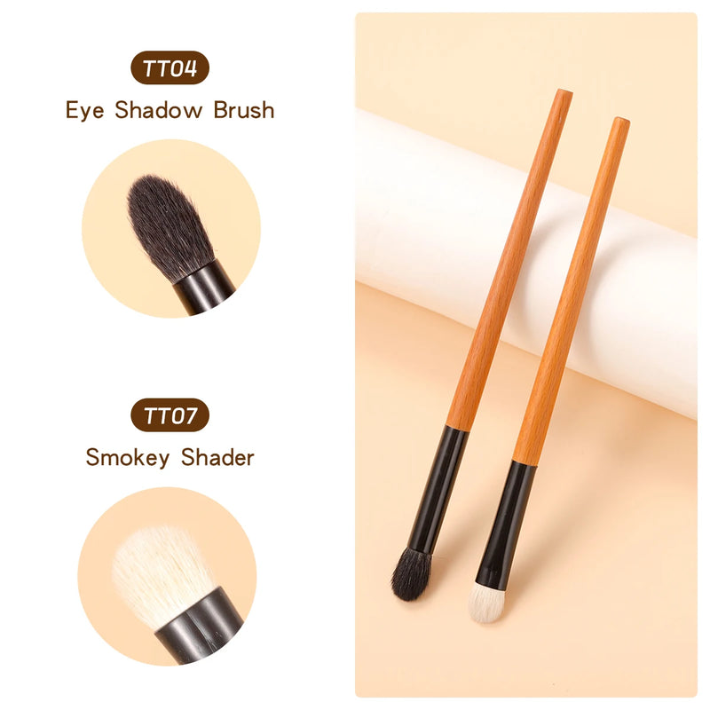 goat hair eyeshadow blending brush, view 2 - MRSLM