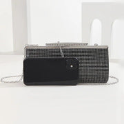 Rhinestone evening clutch, view 10 - MRSLM