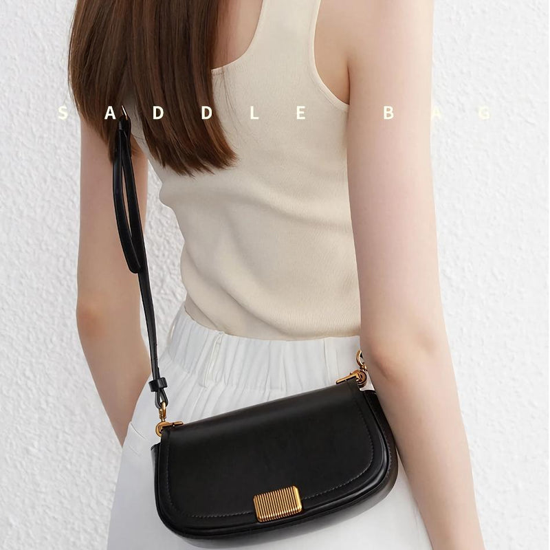 Retro genuine leather crossbody shoulder bag, view 13 - MRSLM