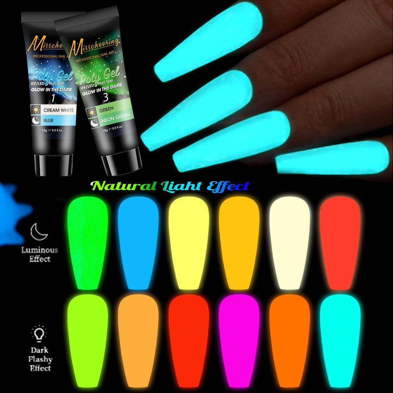 12 color sequin nail extension set - MRSLM