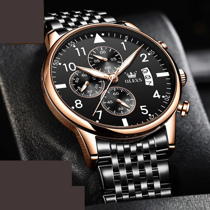 men's chronograph quartz watch, view 5 - MRSLM