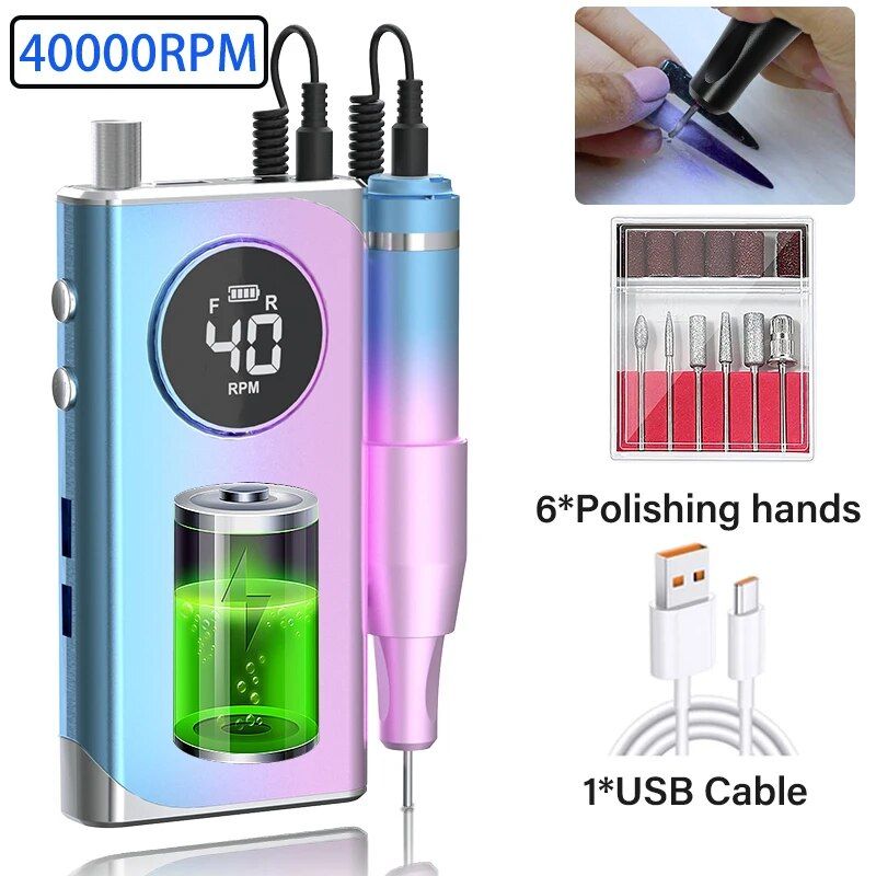 electric nail drill machine, view 5 - MRSLM