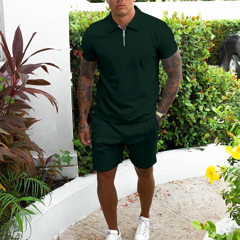 men's t-shirt and shorts set, view 10 - MRSLM