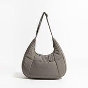 half moon puffer shoulder bag, view 4 - MRSLM