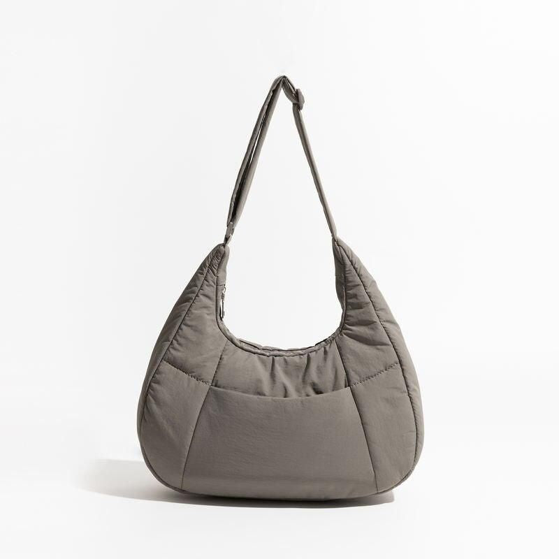 half moon puffer shoulder bag, view 4 - MRSLM