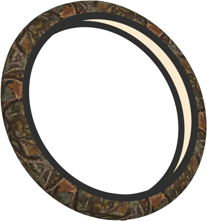 Forest Camouflage Steering Wheel Cover