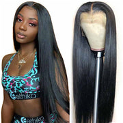 long straight synthetic wig, view 2 - MRSLM
