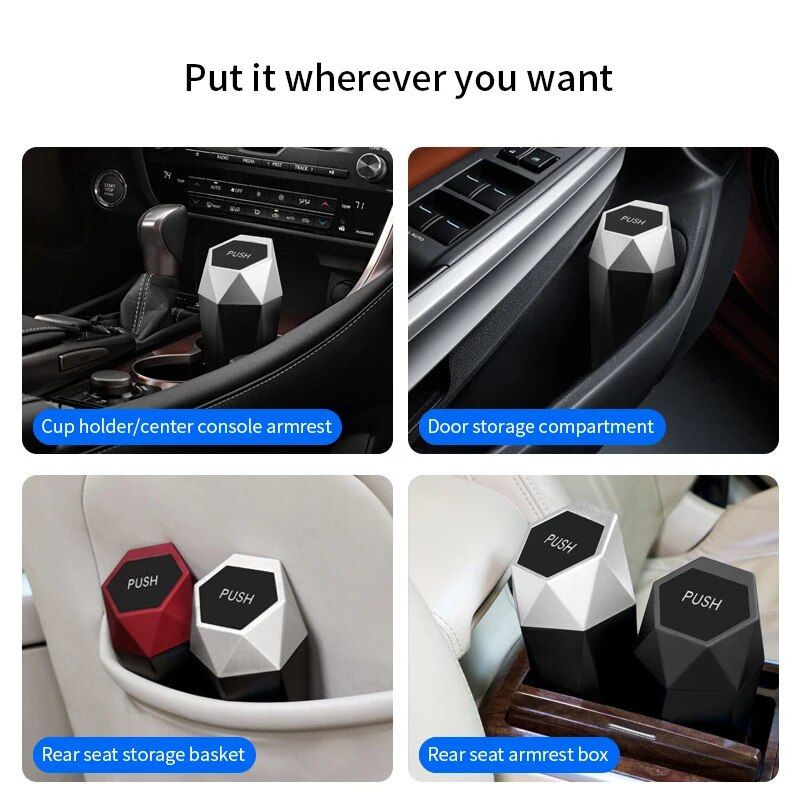 universal car trash can and organizer, view 8 - MRSLM