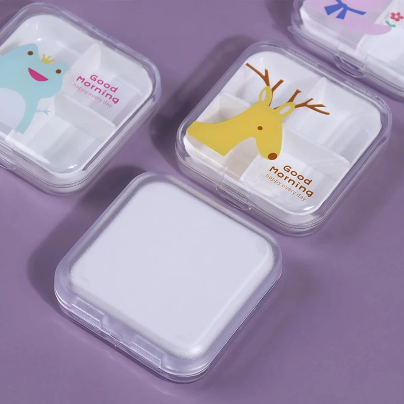 cartoon mini travel pill box, view 7 - MRSLM