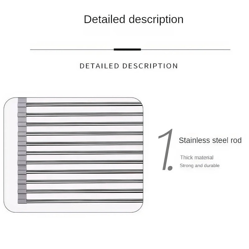 stainless steel sink draining rack, view 11 - MRSLM
