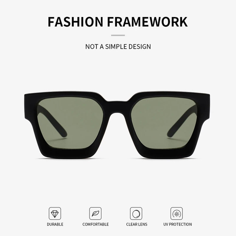 retro oversize square sunglasses, view 6 - MRSLM