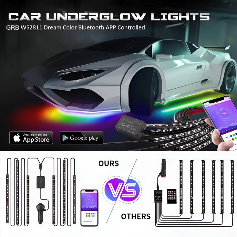 car underglow lights kit, view 2 - MRSLM