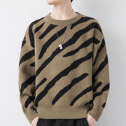loose velvet thickened woven sweater - MRSLM