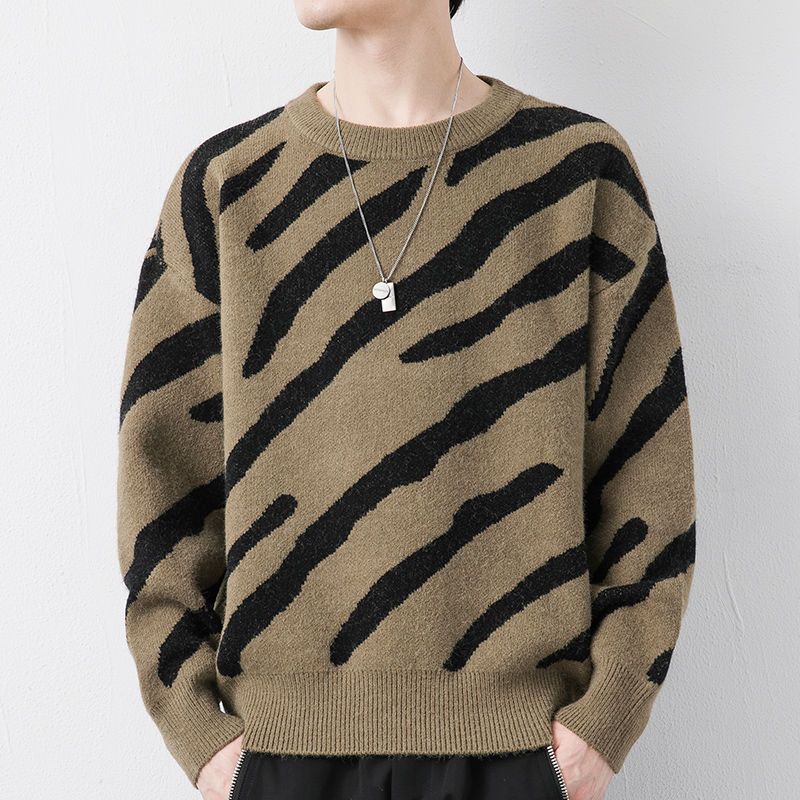 loose velvet thickened woven sweater - MRSLM