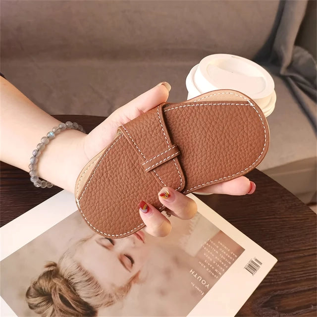 women's leather glasses case, view 3 - MRSLM