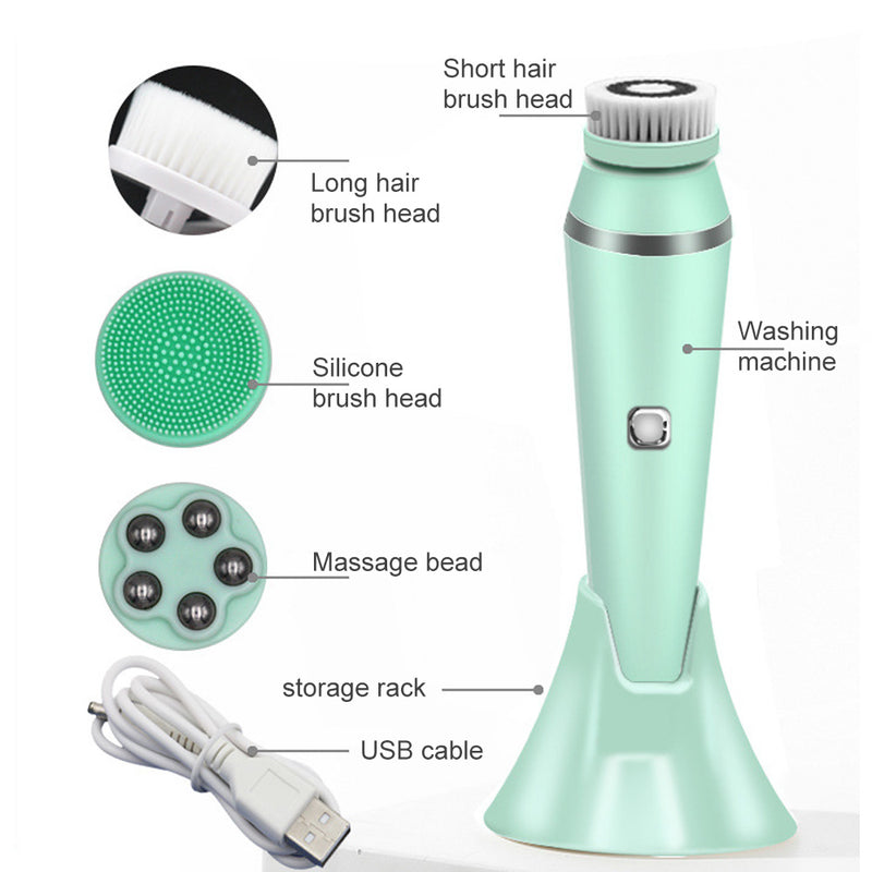 4-in-1 electric facial cleansing brush, view 11 - MRSLM