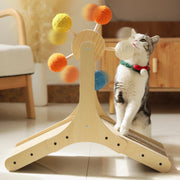 Cat scratching post with sisal ball, view 4 - MRSLM