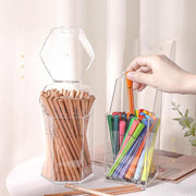 clear acrylic pen and makeup brush holder - MRSLM