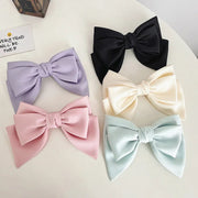 Satin bow hairpin hair clip, view 8 - MRSLM