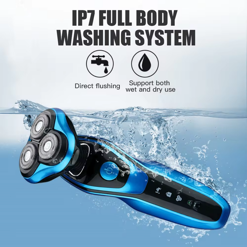 electric rotary shaver and beard trimmer, view 4 - MRSLM