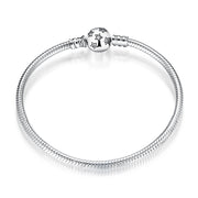 s925 silver snake bone chain bracelet, view 2 - MRSLM