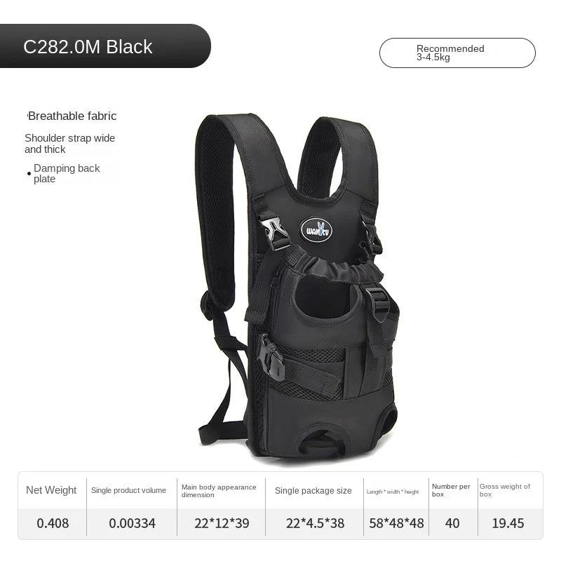 dog carrier backpack, view 5 - MRSLM