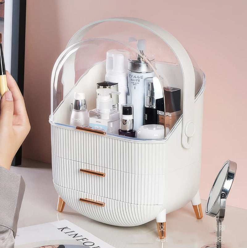 waterproof makeup organizer box, view 6 - MRSLM