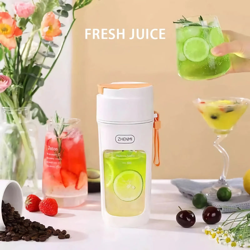 portable mini electric juicer and smoothie blender, view 4 - MRSLM