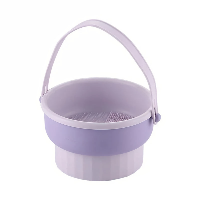 silicone makeup brush cleaner and drying bowl, view 9 - MRSLM