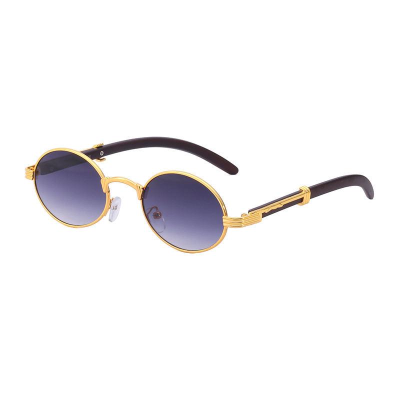 vintage oval sunglasses, view 3 - MRSLM