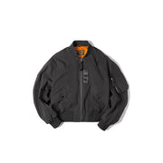 women's retro varsity bomber jacket, view 3 - MRSLM