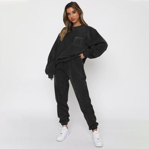 women's long sleeve two-piece top and trousers set - MRSLM