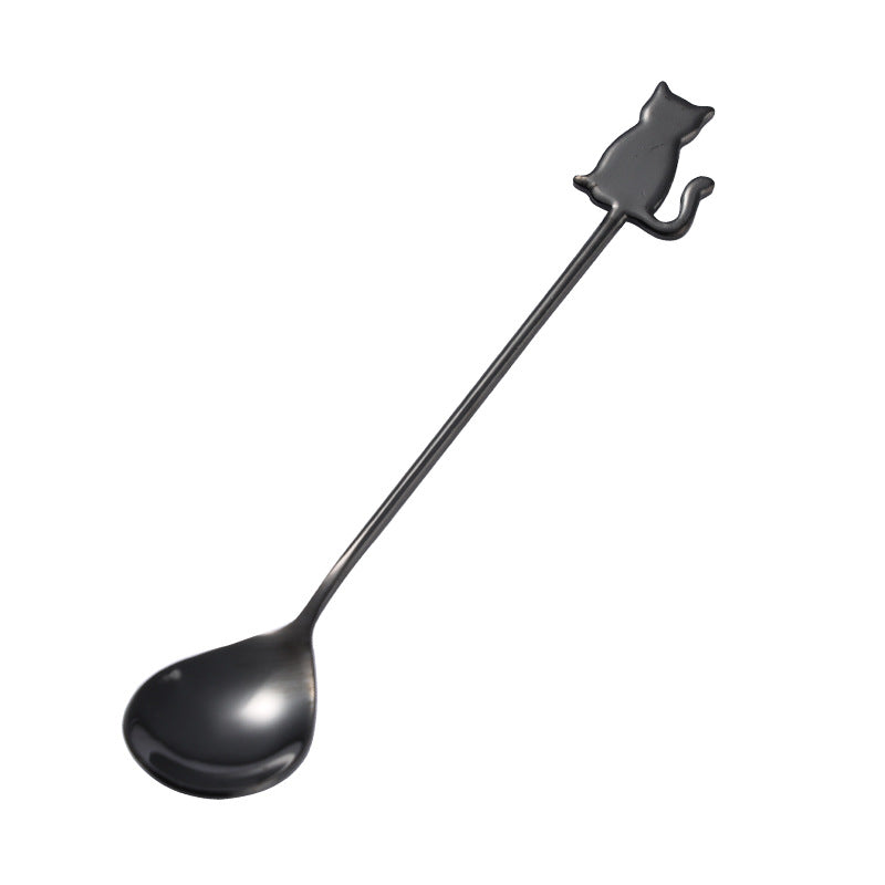 Cat stainless steel coffee spoon, view 10 - MRSLM