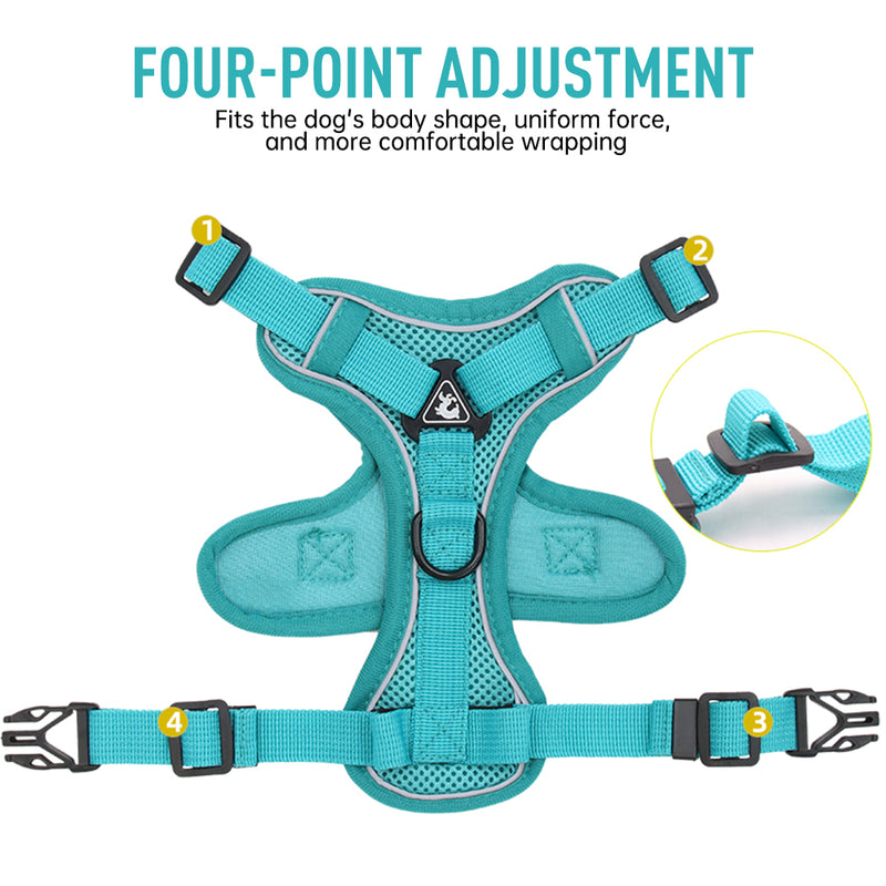 adjustable mesh cat harness and leash set, view 28 - MRSLM
