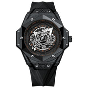 men's slim stainless steel quartz watch, view 4 - MRSLM