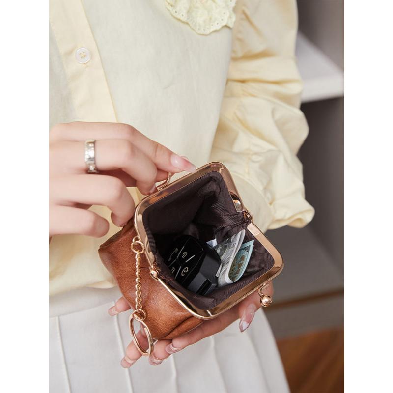 Retro mini lock clip coin purse, view 12 - MRSLM