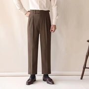 men's high waist straight leg trousers - MRSLM