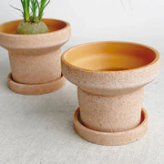 terracotta water pipe planter with tray - MRSLM