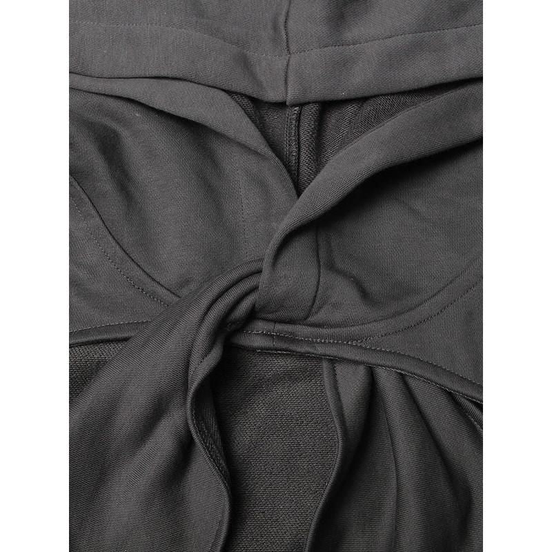 hollow out hooded sweatshirt, view 6 - MRSLM