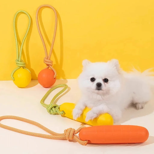 rubber drawstring dog chew stick - MRSLM