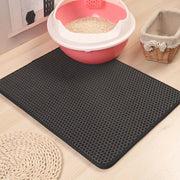 foldable waterproof cat litter mat, view 4 - MRSLM