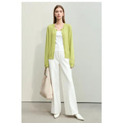spring viscose blend cardigan, view 11 - MRSLM