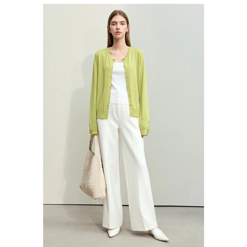 spring viscose blend cardigan, view 11 - MRSLM