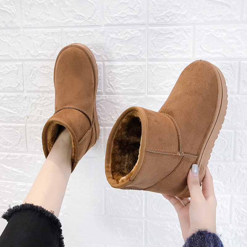 Women's Faux Fur Lined Suede Snow Boots