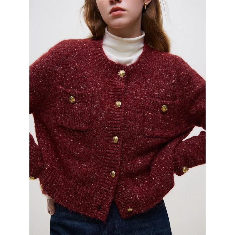 women's short knitted cardigan, view 6 - MRSLM