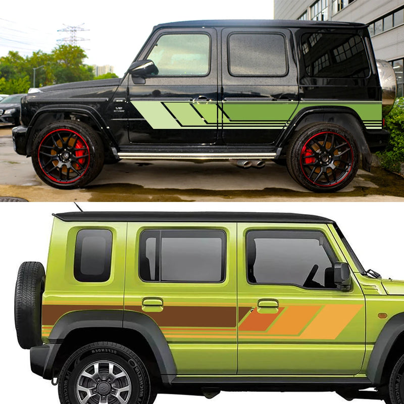 waterproof vinyl door side stripe decal for suvs, view 8 - MRSLM